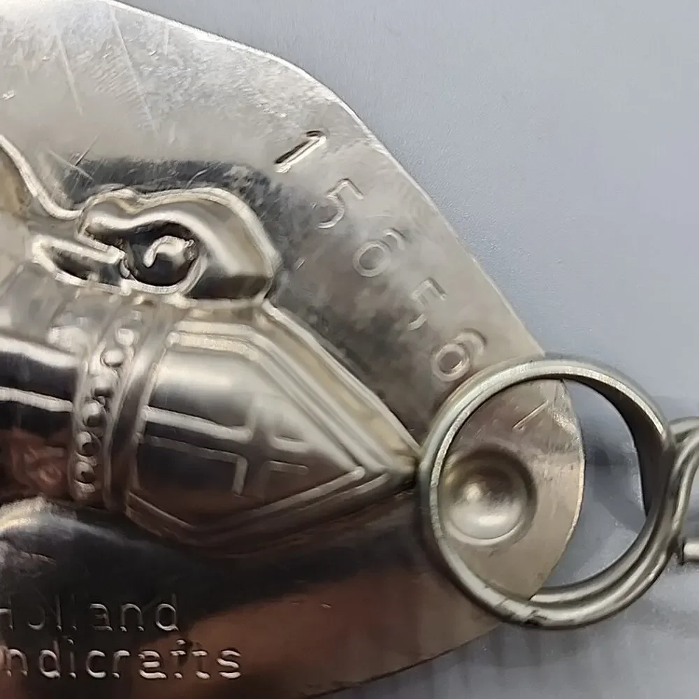 Vintage Father Christmas Dutch Chocolate Mold Holland Handicrafts w/ Clips 15656